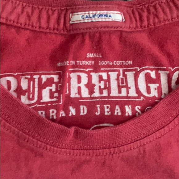 True Religion red T-shirt - Picture 3 of 5